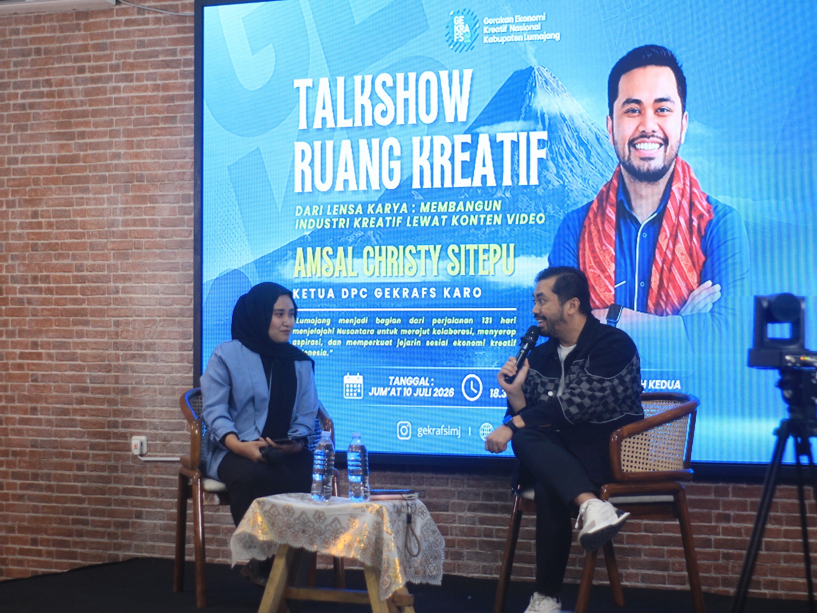 GEKRAFS Lumajang Gelar Talkshow "Ruang Kreatif", Bahas Strategi Membangun Industri Kreatif Lewat Konten Video